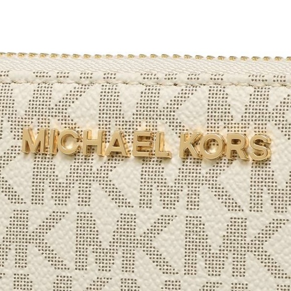 Michael Kors Jet Set Travel Large Travel CONTINENTAL Wristlet-Wallet Van… - Picture 7 of 11